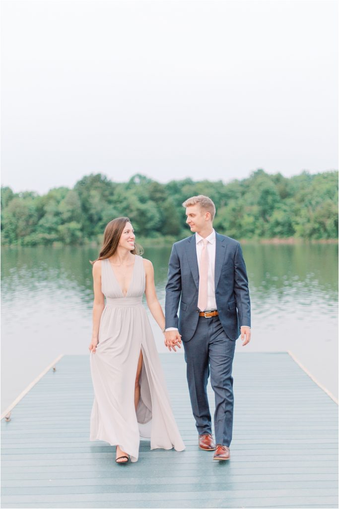 Marblegate Farms Engagement Session Dock Fine Art Film Photographer Knoxville Luxury Wedding
