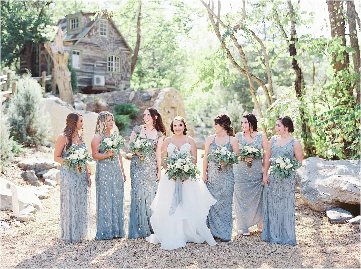 Adrianna Papel Mix Matched Bridesmaid Dresses Aqua Wedding Photography