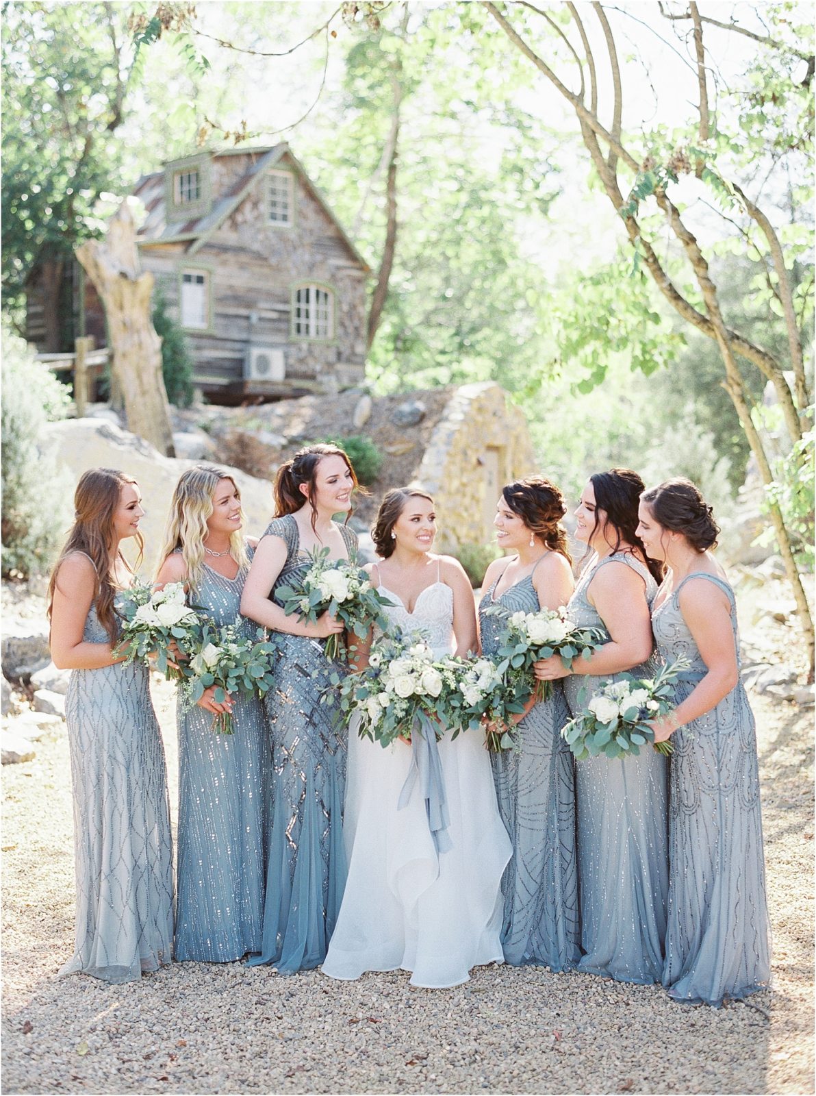 Adrianna Papel Mix Matched Bridesmaid Dresses Aqua Wedding Photography