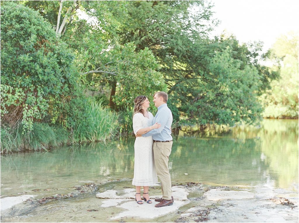 Texas Hillcountry Wedding Photographer Fine Art Madeline Trent McKinney Falls State Park Engagement Session