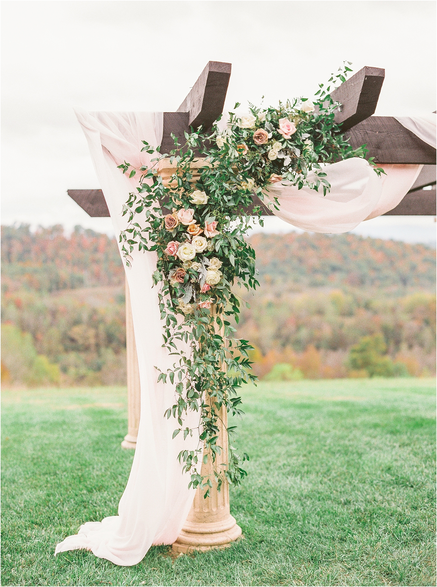 Chateau Selah Madeline Trent Romantic Wedding Photographer Film Luxury Asheville Bride Floral Design